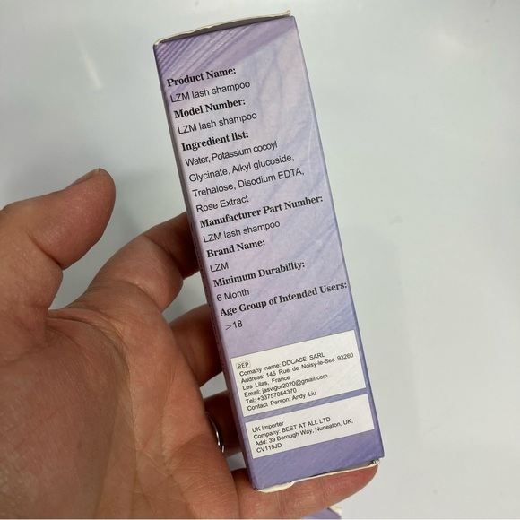 LZM Lash Shampoo 2 box bundle 2.1 fl oz each bottle - Picture 2 of 4